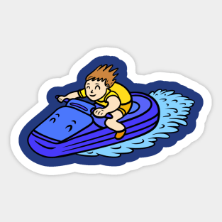 Funny Jet Skiing Sticker